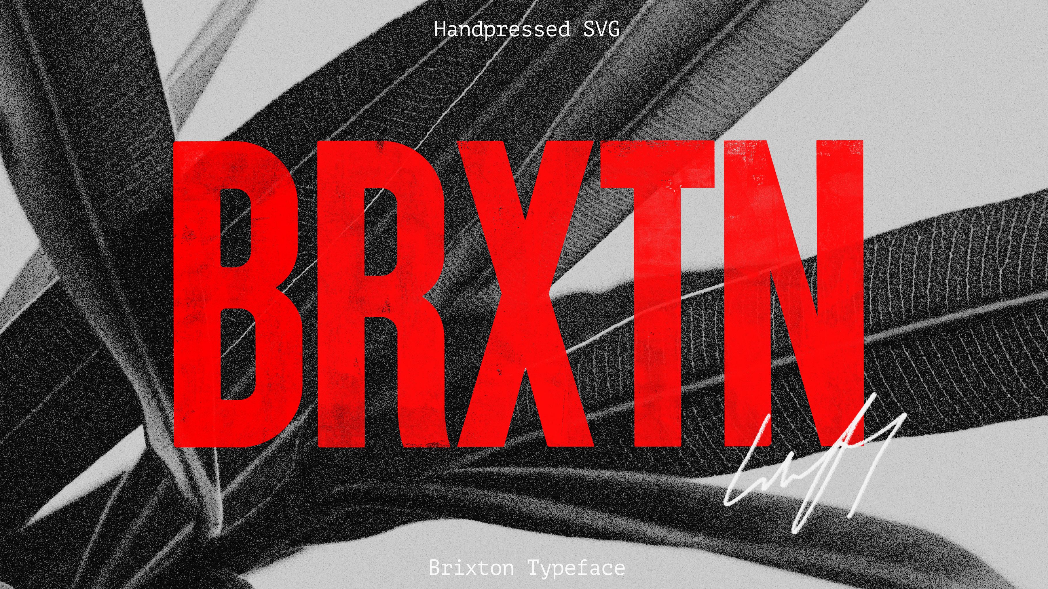 Brixton - Handprinted Font