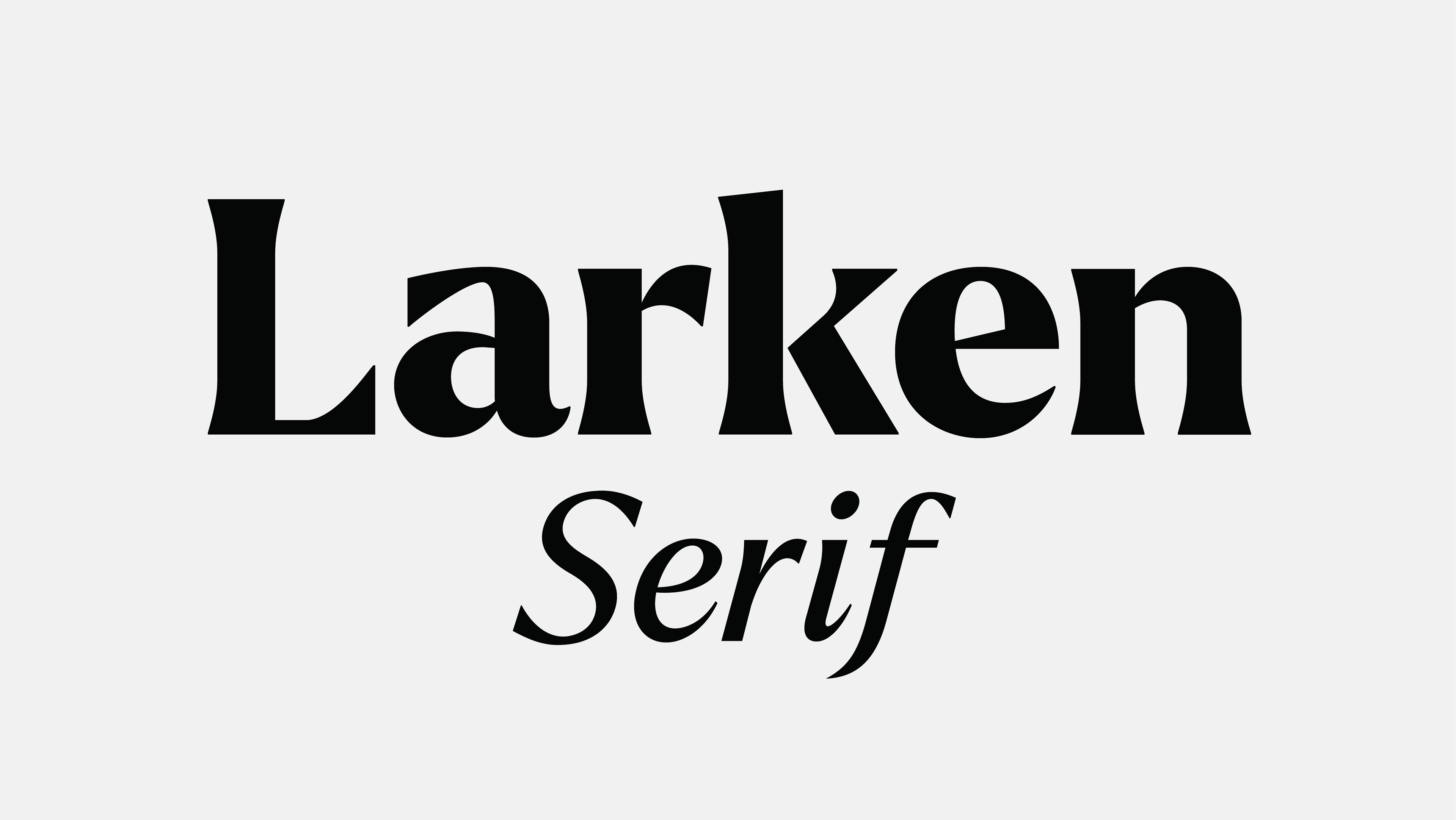 Larken™ Typeface